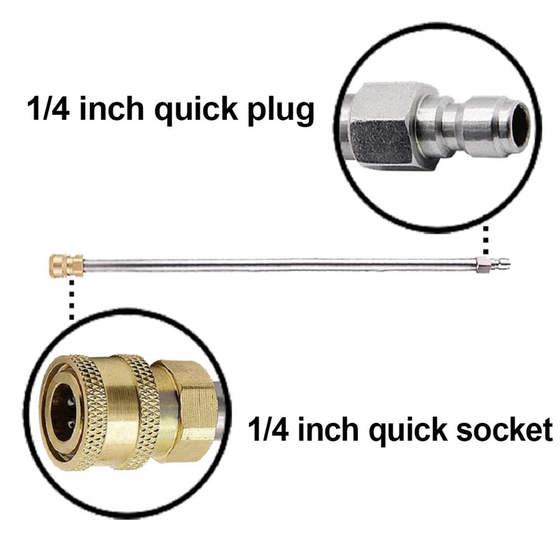 RIDGE WASHER Pressure Washer Extension Wand, 17 Inch Stainless Steel
