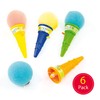 Baker Ross ET411 Ice Cream Sponge Poppers (Pack of 6)
