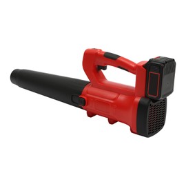 CNCEST Electric Leaf Blower Cordless 21V, with Battery and Charger, 2 Section Tubes, 6-Speed Dial Control Leaf Blowers, Battery Powered Leaf Blower for Lawn Care, Snow, Debris (Red)