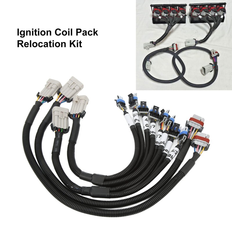Ignition Coil Pack Relocation Kit, Heatproof ABS Ignition Coil Extension