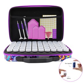 ZORETCO Diamond Painting Storage Case,240 Slots Diamond Art Kits with Accessories for Craft Jewelry Beads Organizer Boxes