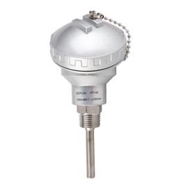 Kuuleyn Thermocouple Terminal Head, 201 Stainless Steel RTD PT100 Temperature Sensor Probe 1/2 Inch NPT Thread Thermocouple Terminal Head (50 mm)