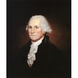 WONDERFULITEMS George Washington President Portrait American USA US Small Canvas REPRO