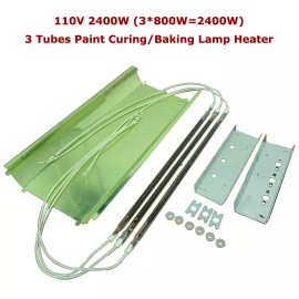 Unbranded Spray/ Baking Booth Infrared IR Paint Curing Heating Lamp 110V 2400W Light