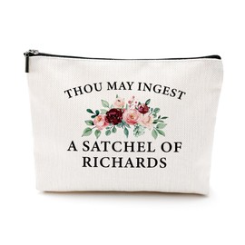 NGZS Funny Gifts Makeup Bag Humor Sarcastic Cosmetic Bag for Women Friend Coworker Bestie Sister Girl Teen Social Worker Leader Mom Teacher Therapist Saying Joke Graduation Birthday Christmas