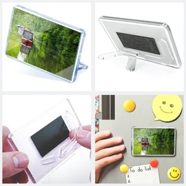 Classic Rectangle Magnet with Stand - Canal Boat Oxford England UK - Fridge Locker Office Whiteboard Toolbox #50442