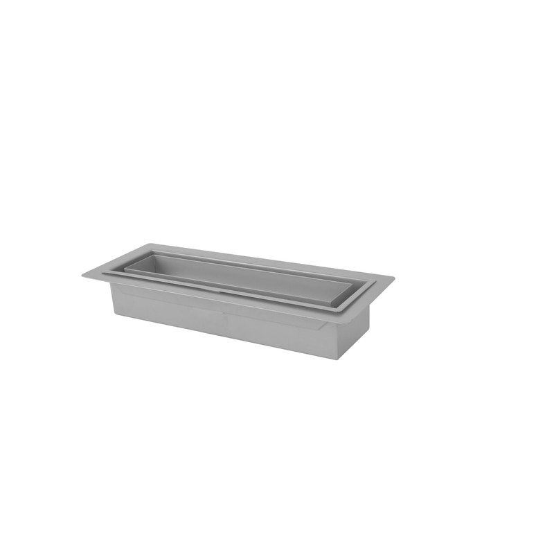 Zion 3" x 10" Flush Mount Floor Registers Grey