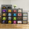 ZHAIXIAONIAN Hat Organizer Box for Baseball Caps, 6 Pack Stackable