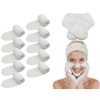 10-Pack White Spa Headbands for Facials | Professional Microfiber Facial