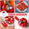 LemonRoad 4 Pcs Tomato Corer Tool Strawberry Huller Stem Remover
