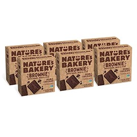 Nature's Bakery Nature's Bakery Double Chocolate Brownie Bars, Whole Grains, Dates, and Cocoa, Plant Based, Dairy-Free, Snack Bar, 6 Count (Pack of 6)