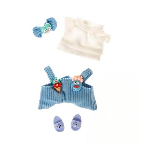 Dolls Clothes 4 Piece This Outfit Includes Overalls Soft Blue