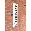 6 inch Stainless Steel Floating House Number, Metal Modern House
