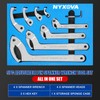 NYXOVA 9pcs Adjustable Pin Spanner Wrench Tool Set, C Pin