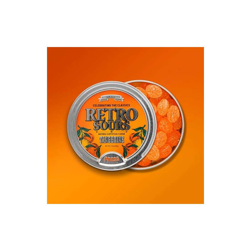 Retro Sours - Hard Tangy Candy - Pack of 3