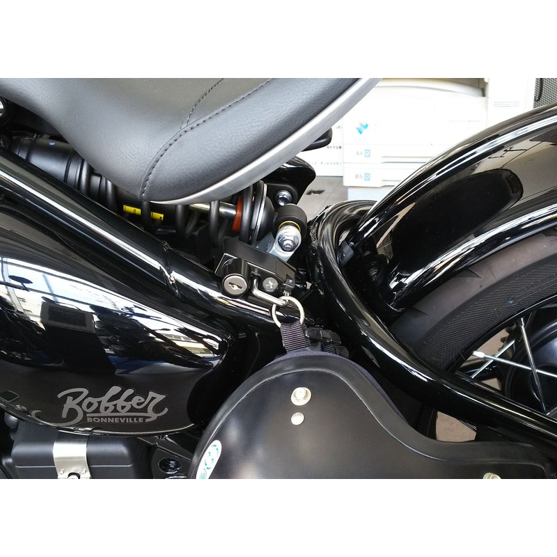 Kijima HTR-05009 Motorcycle Motorcycle Parts Helmet Lock Black Bonneville Bobber