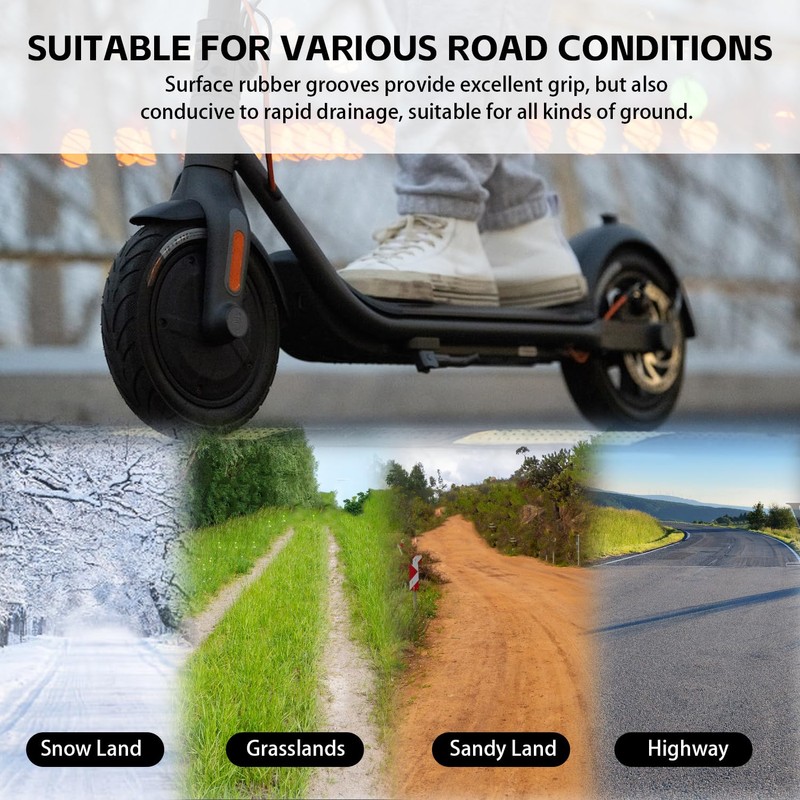 50/75-6.1 Off-road Solid Tire, 8 1/2 x2 Scooter tire, 8.5x2