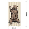 Riyidecor Stall Small Bear RV Shower Curtain 36Wx72H Inch Animal