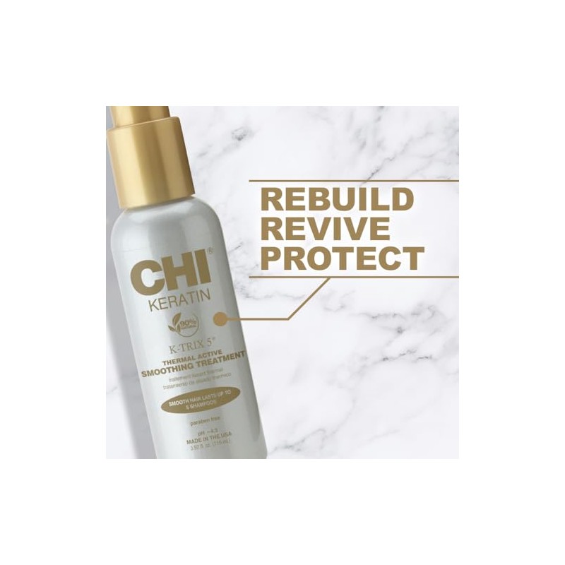 CHI Keratin K-Trix 5 Tratamiento suavizante, 3.92 onzas líquidas