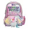 Lluvia Mochila Unicorn Power Peluche 3d Primaria Lluvia Color Plateado