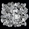 SmallCat 30 PCS Cabinet Door Bumper with Stem, Clear Glass