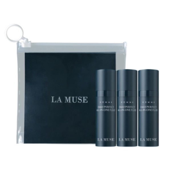 LA MUSE Homme Daily All-in-One Moisturizer for Men(0.34 fl oz*3ea)