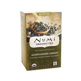 Numi® NUM10109 ORGANIC TEAS AND TEASANS, 1.27 OZ, GUNPOWDER GREEN, 18/BOX **Full Carton Of:6 BX **