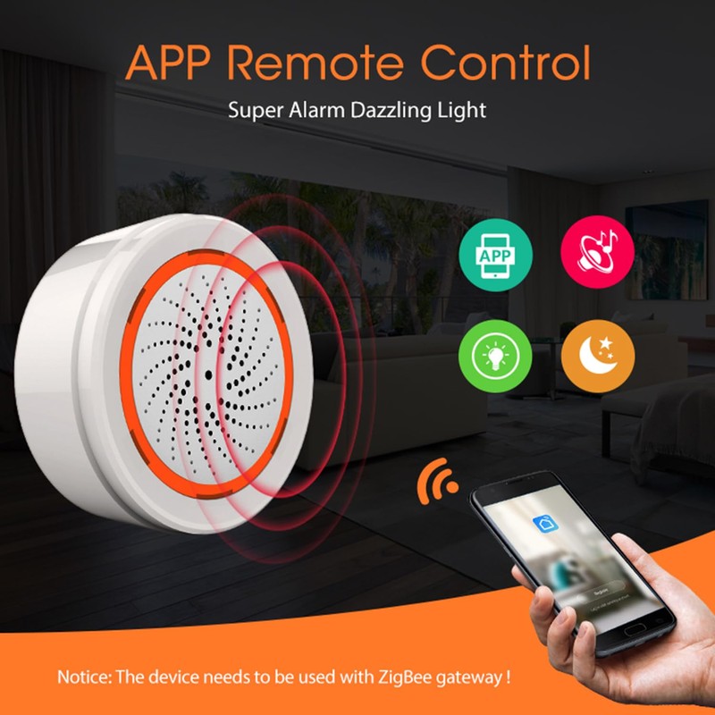 Zigbee Smart Siren Alarm: Wireless Alarm for Home Security &