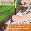 Landscape Edging Border No Dig, Plastic Edging for Landscaping, Garden
