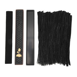 Lying Incense Box Set Thermal Insulation Sandalwood Lying Storage Incense Burning with Cotton Pad