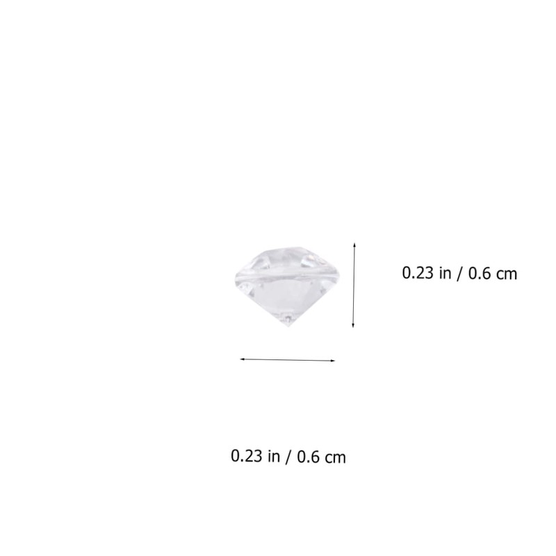 STOBOK Realistic Acrylic Diamonds 2 Packs Wedding Table Decor Rhinestone