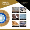 Mopani 1-Pc 6" INCH ROUND BRASS WIRE BRUSH WHEEL FOR
