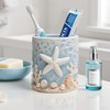 WAIT FLY Resin Starfish Toothbrush Holder, Toothbrush Organizer and Toothpaste