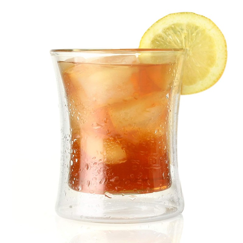 Tea Forte Poom Double Wall Glass 10 ounce Tea Cup