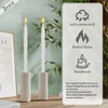 Handmade Unscented Long Spiral Taper Candle White 10 Inch Smokeless