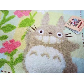 Marushin 0590205400 Towel Handkerchief, 9.8 x 9.8 inches (25 x 25 cm), My Neighbor Totoro, Flower Garden, Named Imabari