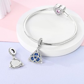 Hapour 925 Sterling Silver Charms for Bracelets Necklace European Jewelry Pendant Beads Charm for Women Mom