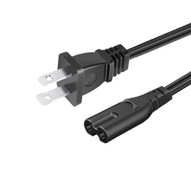 8.2ft Power Cable Replacement for Presonus Eris E3.5 Studio Monitor,E4.5 Active Studio Monitor Speaker 2 Prong AC Power Cord Cable