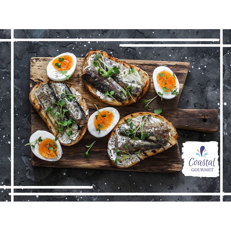 Coastal Gourmet Sardines in Water- No Salt Added 4.375 oz.