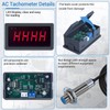 DONGKER Digital LED Tachometer, AC 230 V 110 V Digital