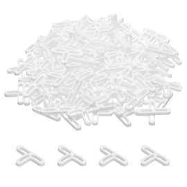 HARFINGTON 100pcs Tile Spacers 5mm Hard Plastic t Type Tiles Leveler Spacer Installation Ceramic Spacing Clips for Wall Floor