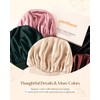 YANIBEST Silk Satin Bonnet for Sleeping Double Layer Hair Bonnet