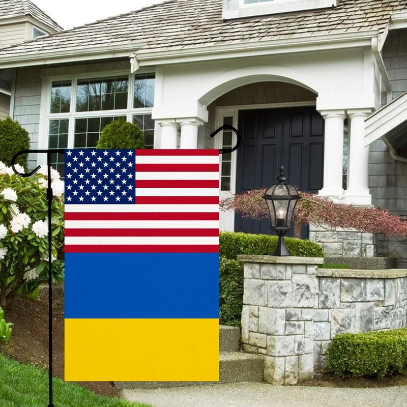 Ukraine Flag 12 x 18 inches Fade Resistant Polyester Garden