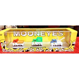 M2 AUTO-HAULERS MOONEYES VW SINGLE CAB SET TRUCK, CANVAS TOP AND TOW TRUCK