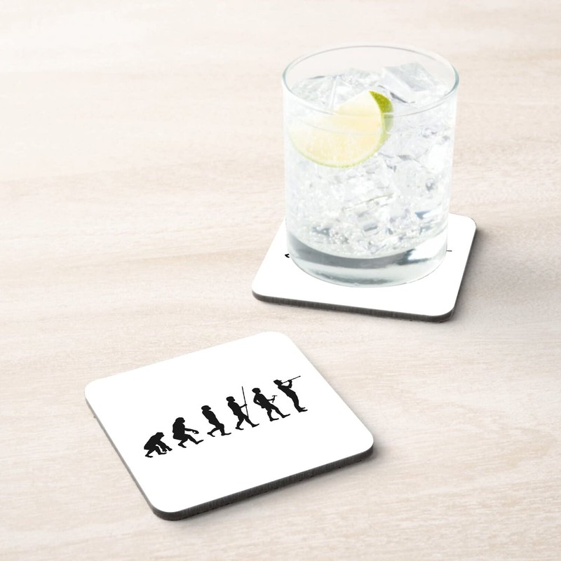 Untersetzer aus Kork, Evolution Oboe, Orchester, Musikinstrument, 6 Stück (95