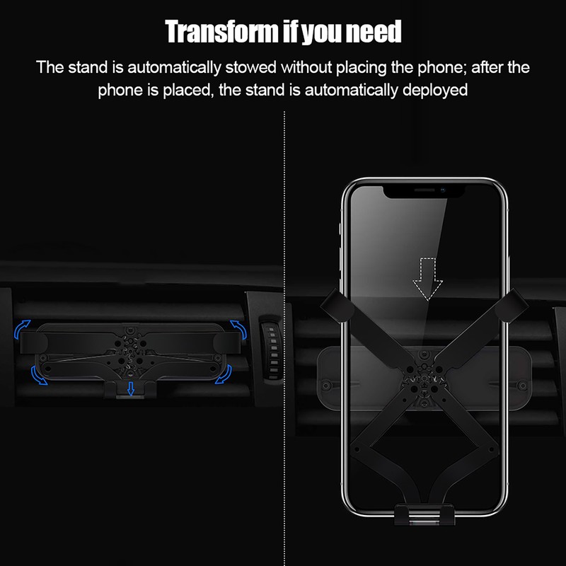 Gravity linkage Telescopic Bracket Car Mount Holder Mobile Phone Holder