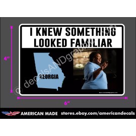 TRUMP 2024 STICKER STACEY ABRAMS GEORGIA ANTI DEMOCRAT  MAGA DECAL