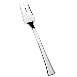 Mini Clear Plastic Fork – Durable Disposable Utensils for Desserts Appetizers Samples Catering Parties Events Buffets and Food Service Supplies Small Heavy Duty Clear Plastic Forks (48)