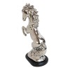 Modern Chic Silver Plated Ceramic Endor Rearing Prancing Equine Horse