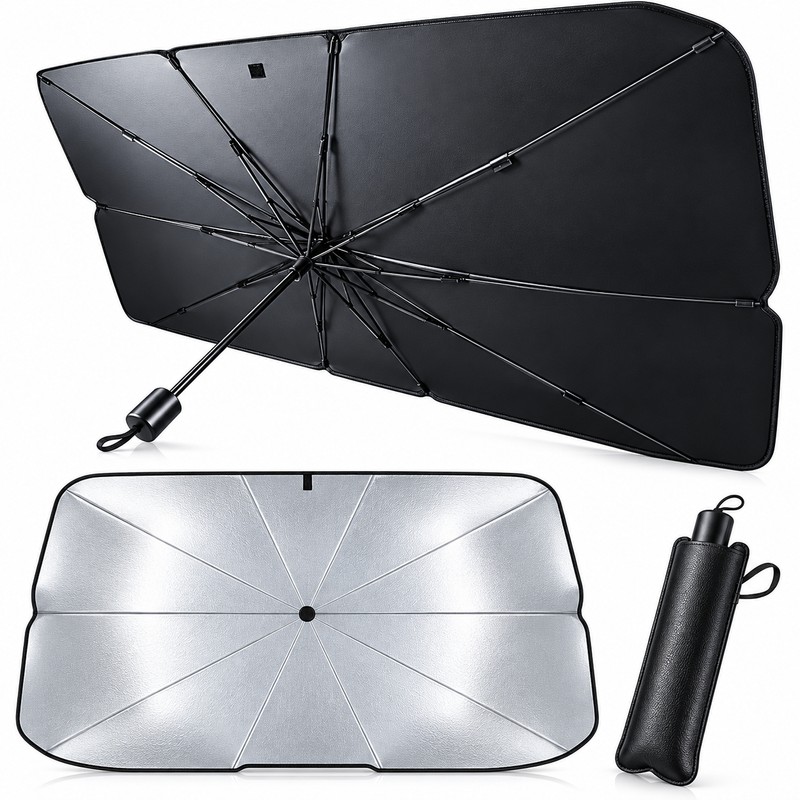 Premium Car Windshield Sun Shade Umbrella for Parked Cars –
